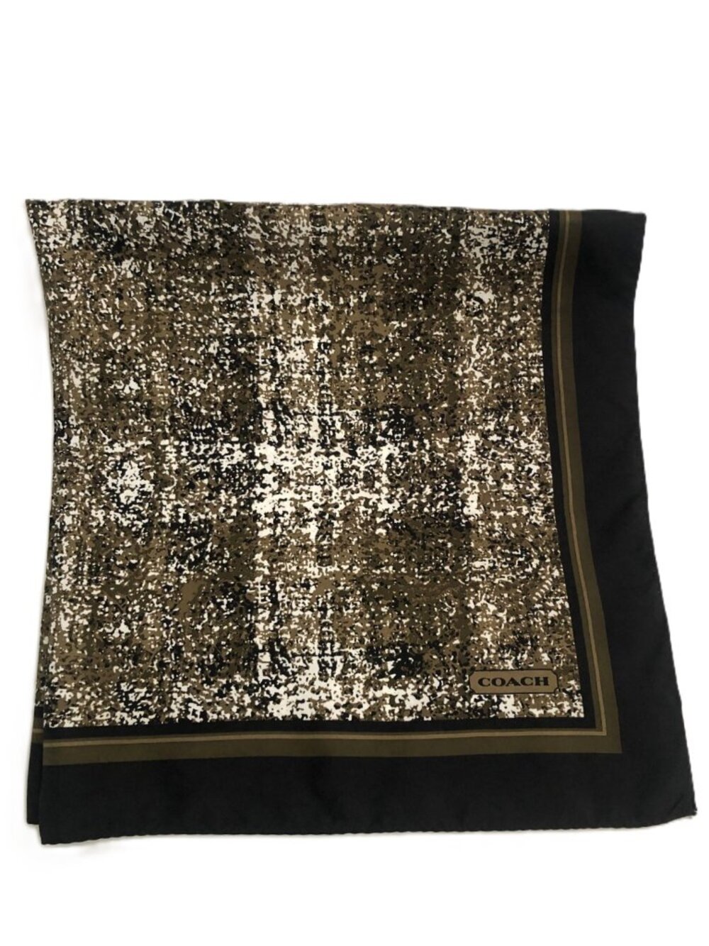Coach New York Pure Silk Neck Scarf